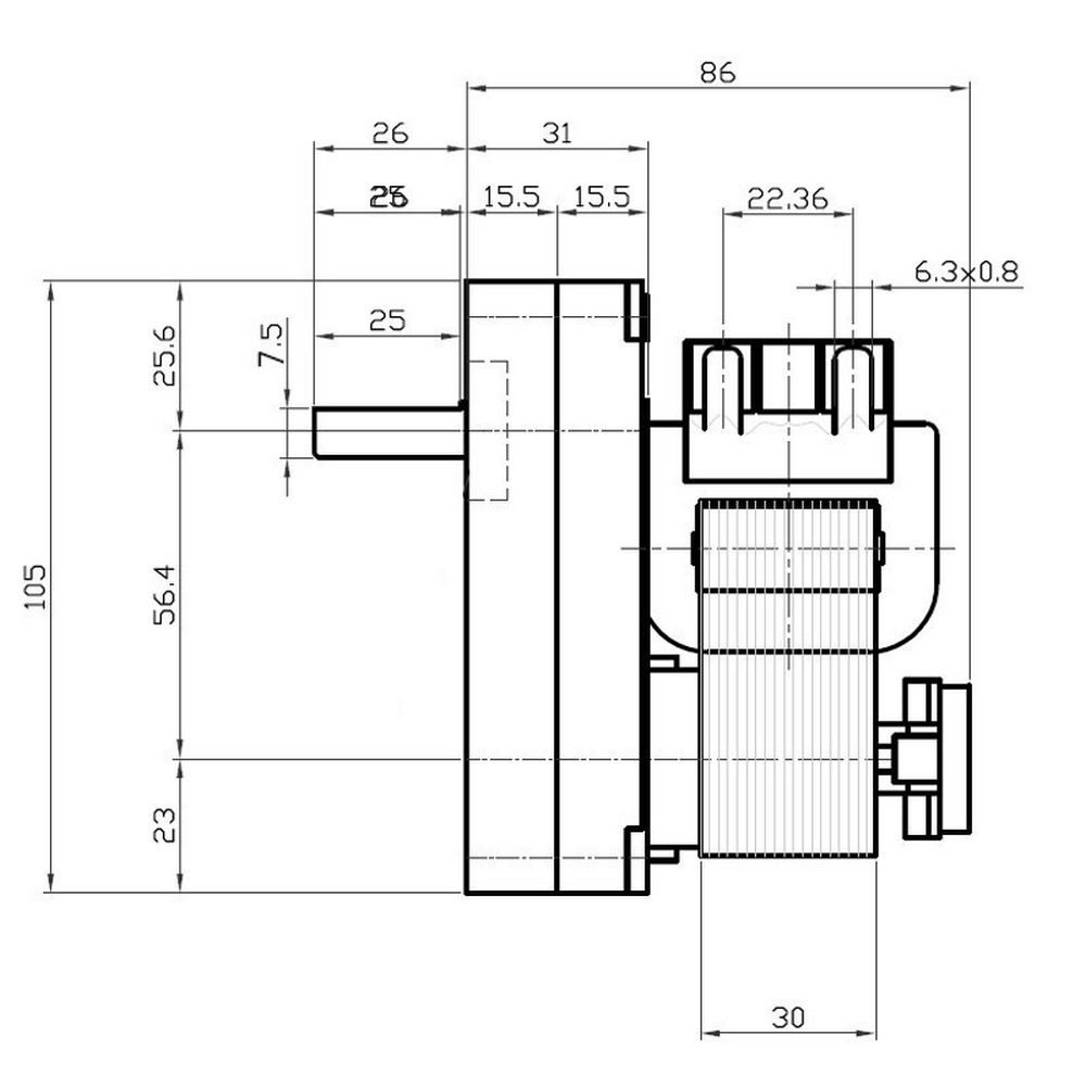 ΜΟΤΕΡ ΣΟΜΠΑΣ ΠΕΛΛΕΤ KENTA 28W 1.5rpm-2