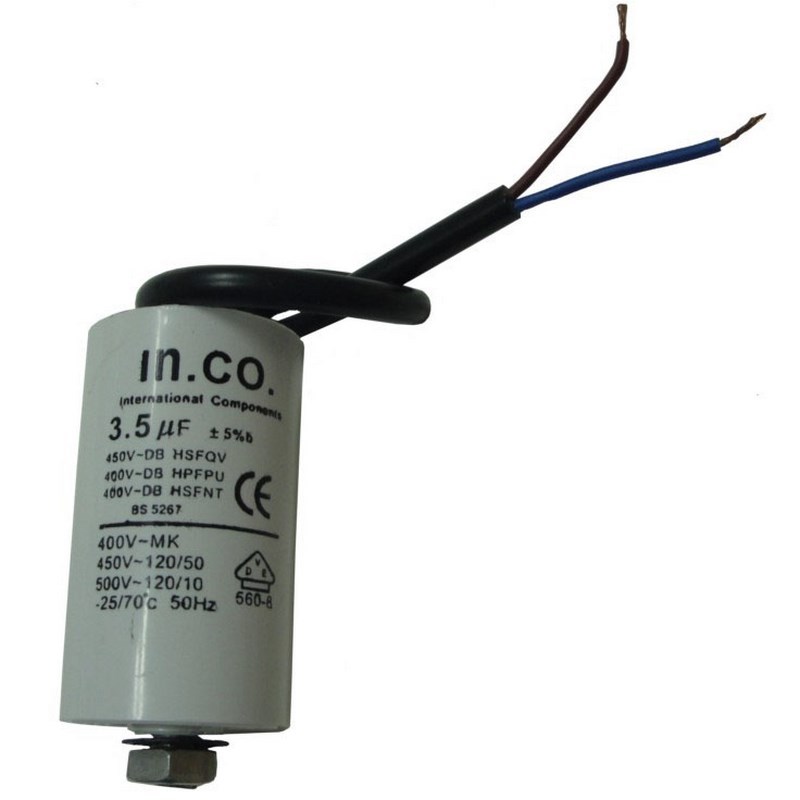 ΠΥΚΝΩΤΗΣ 450V / 3.5 μF ΜΕ ΚΑΛΩΔΙΟ -0