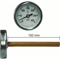 ΘΕΡΜΟΜΕΤΡΟ Φ50 0°C-300°C ΠΟΥΡΟ 10cm -min