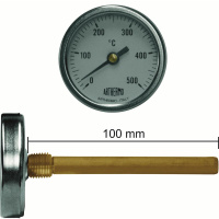 ΘΕΡΜΟΜΕΤΡΟ Φ50 0°C-500°C ΠΟΥΡΟ 10cm ΜΕ ΒΙΔΑ -min