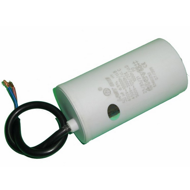 ΠΥΚΝΩΤΗΣ 450V / 5 μF ΜΕ ΚΑΛΩΔΙΑ -0